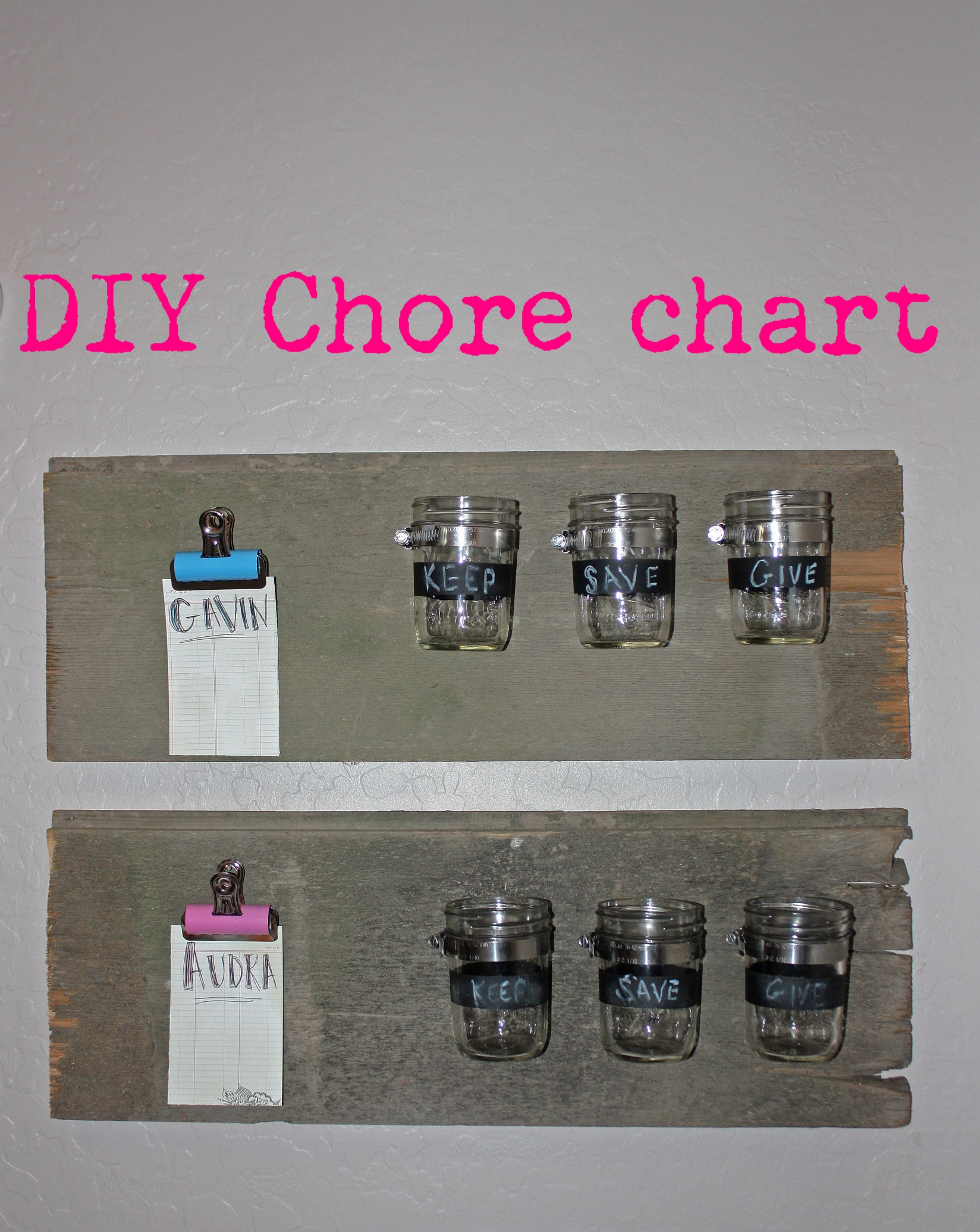 DIY Chore Chart || Junk in the Trunk