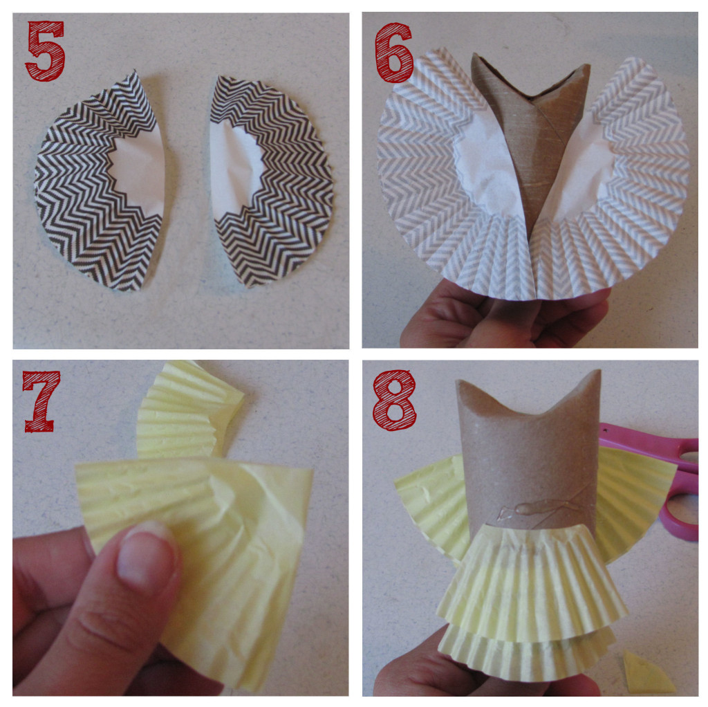 Your baby owl craft is finished in a few simple steps.