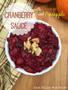 Cranberry Sauce with orange and pineapple