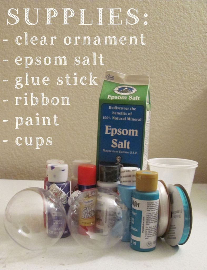 frozen ornament supplies