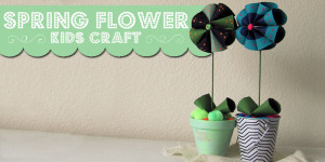 A quick and easy kids craft to make spring flowers.