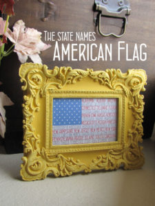 Print this American flag made from all 50 states' names.