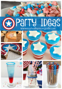 Fun and creative foods and projects for a perfect party with these Captain America Party Ideas.